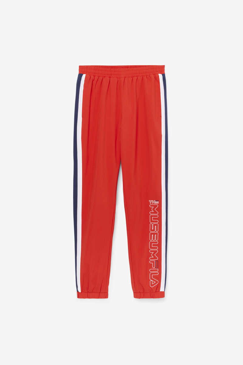 Men's Fila Fila X The Museum Track Pant Pants Red / Navy / White | w7Phov6dHtR