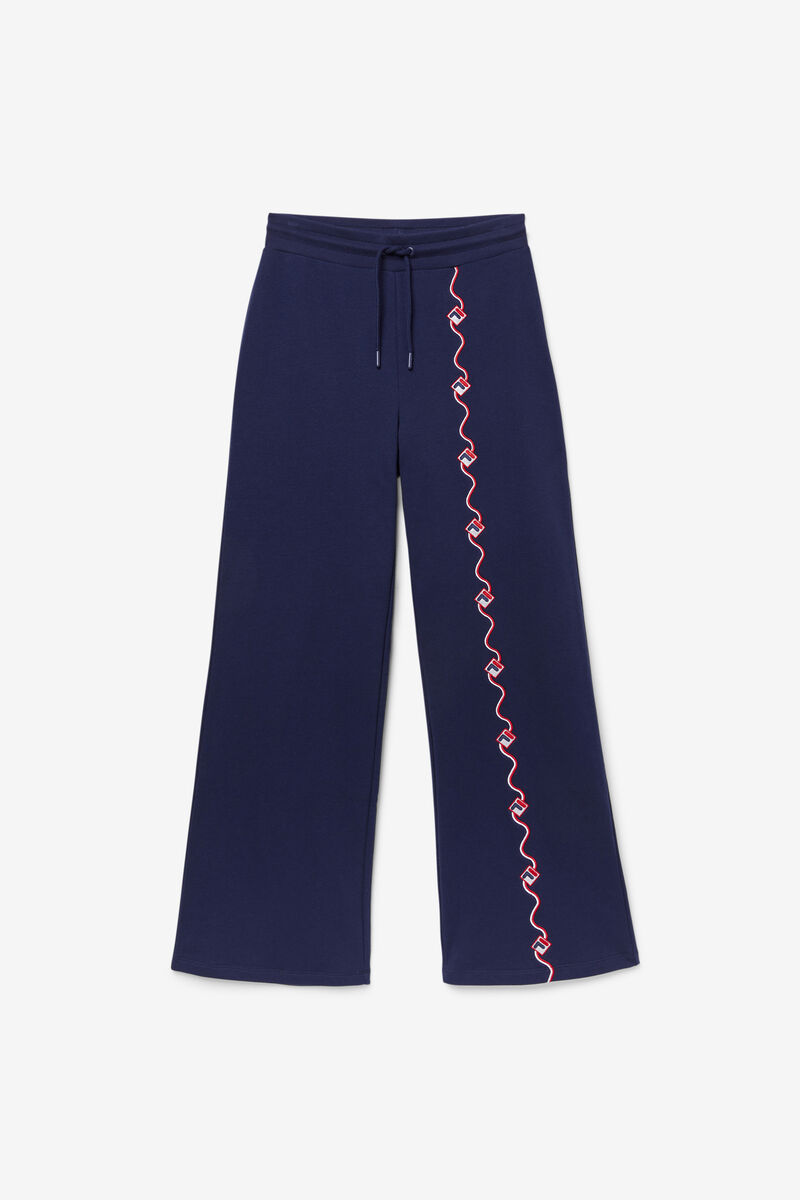 Women's Fila Agnesina Pant Pants Navy | XaXiDZSKcXN