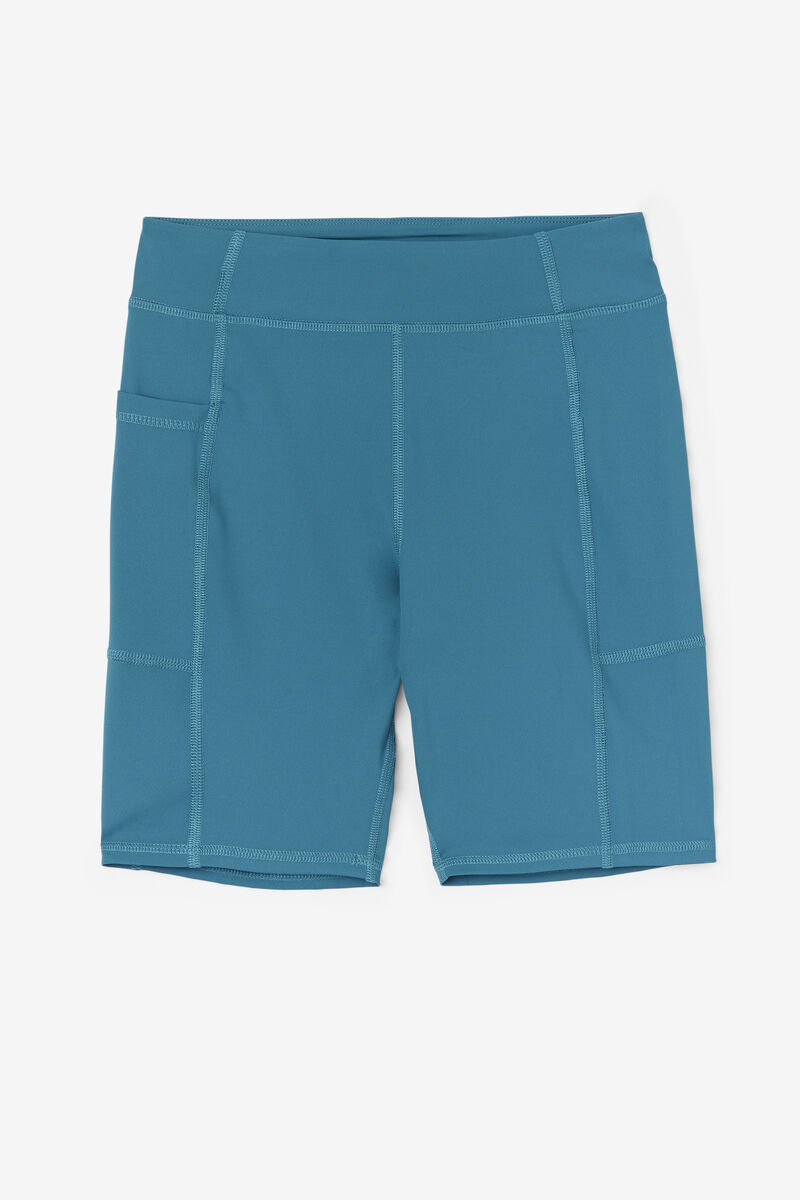 Women's Fila Tiana Bike Short Shorts Blue Coral | UftHcGkuxEB