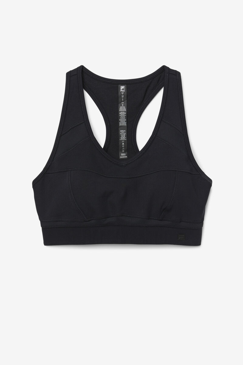 Women's Fila Uplift Racerback Sports Bra Sports Bra Black | T3bUsGdGVHg