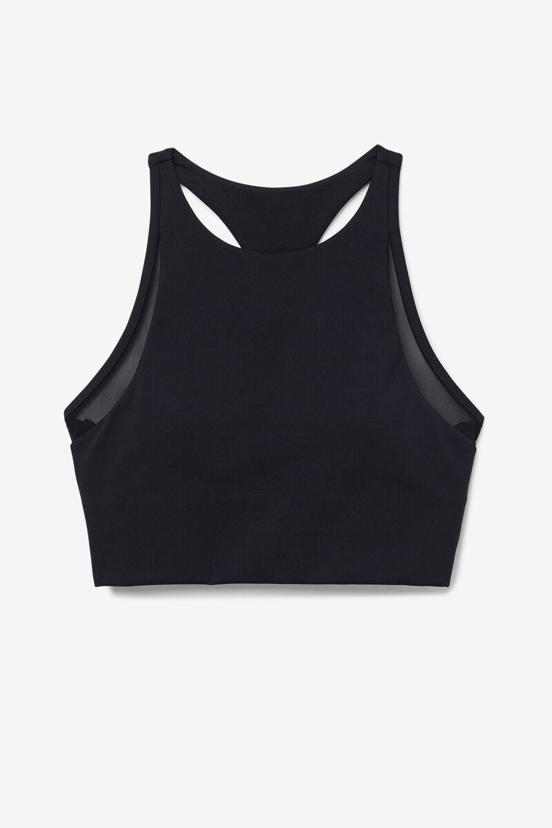 Women's Fila Uplift T-back Sports Bra Sports Bra Black | cEbwSOo8Lk9