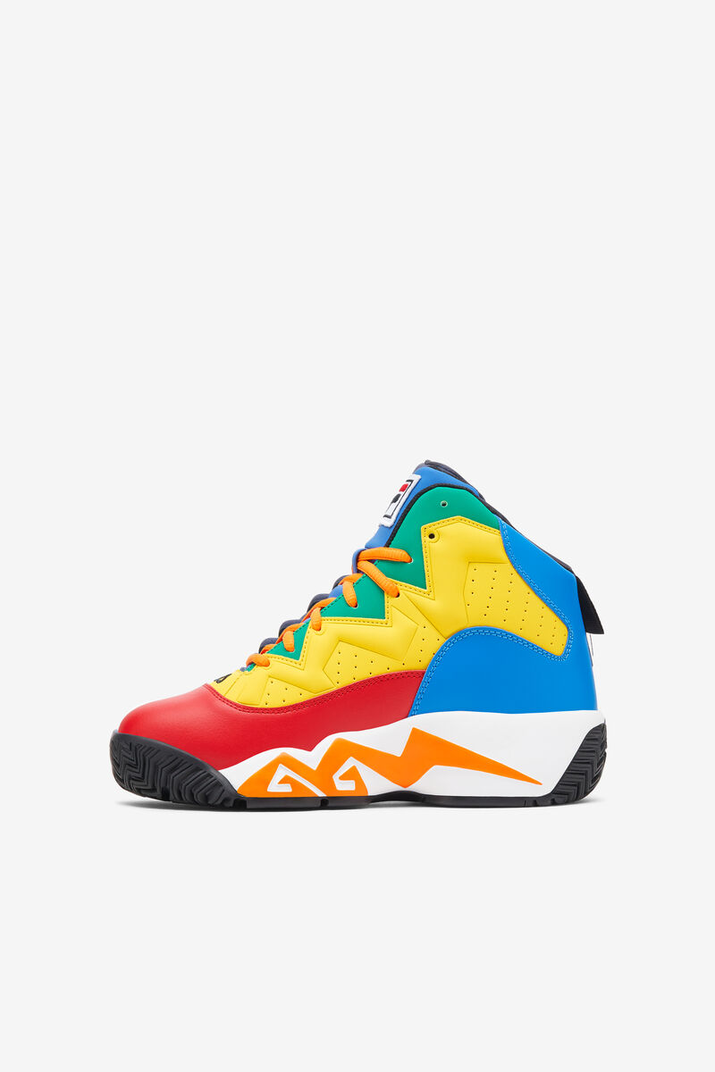 Kids' Fila Big Mb Basketball Shoes Red / Royal Blue / Lemon | j4oCtMdtqUo