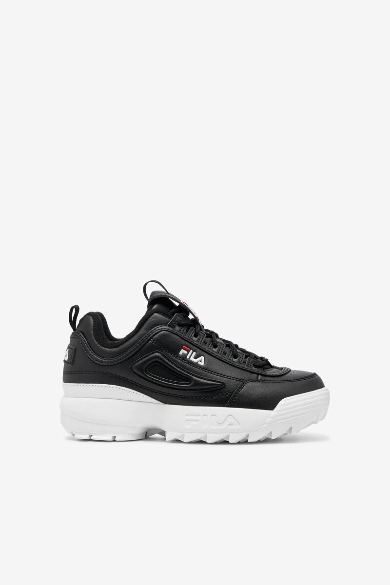 Kids\' Fila Little Disruptor 2 Platform Shoes Black / White / Red | wG9AFrtMsf3
