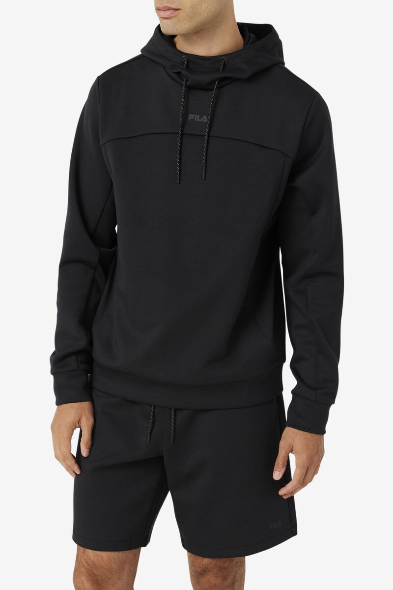 Men's Fila Aadheen Hoodie Hoodies Black | mQeT32S3O3z