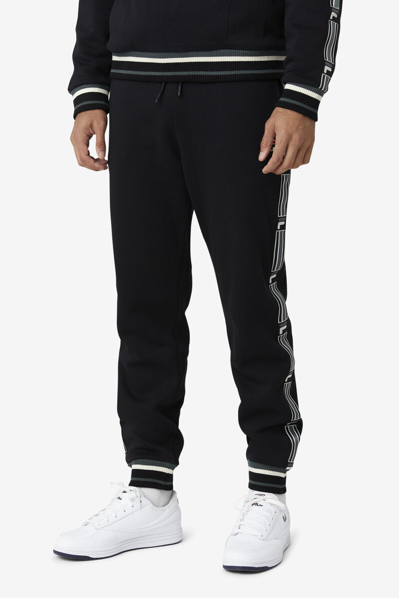 Men's Fila Danube Track Pants Pants Black | udO15D4RAtU