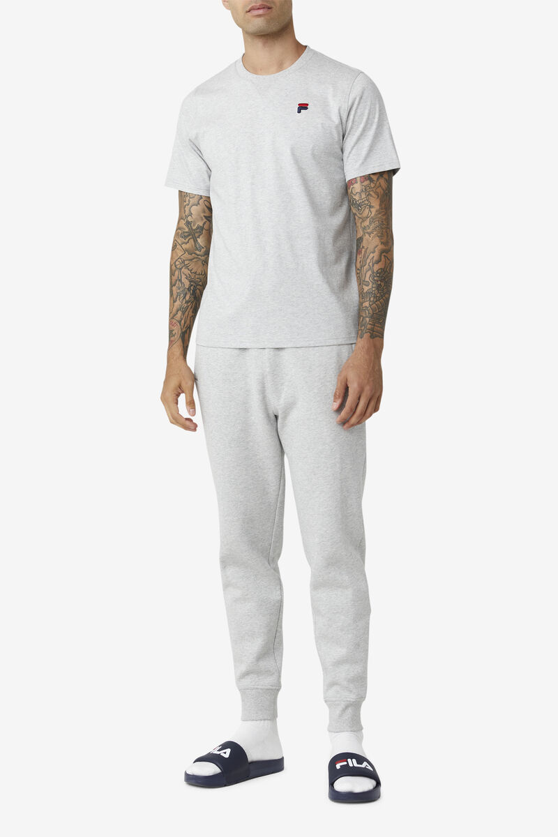 Men's Fila Derion T Shirts Light Grey | MLrNaBSrVZG