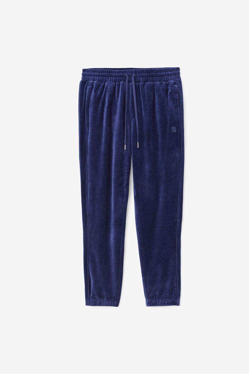Men\'s Fila Deverall Velour Pant Pants Navy | DVvh19Ym5Pd