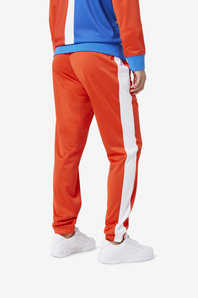 Men's Fila Dominican Republic Pant Tracksuits Red / White | 7QXaEat6mFA