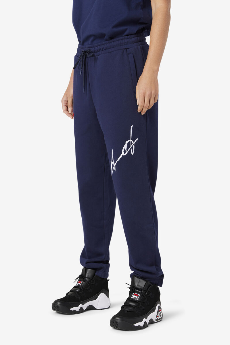 Men's Fila Grant Hill Orson Pant Pants Navy | TDjYUQpXOTD