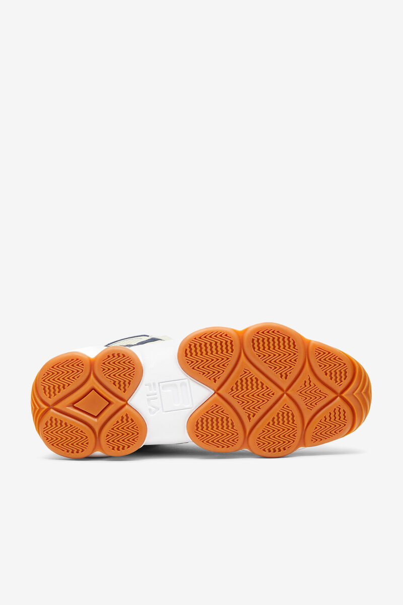 Men's Fila Jerry Stackhouse Spaghetti Shoes | Fila Sneakers Cream / White / Navy | ryAKRQcueMx