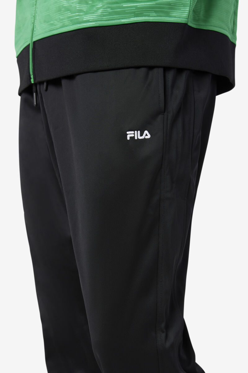 Men's Fila Nigeria Track Pant Pants Black / White | a7BflEJNSrb