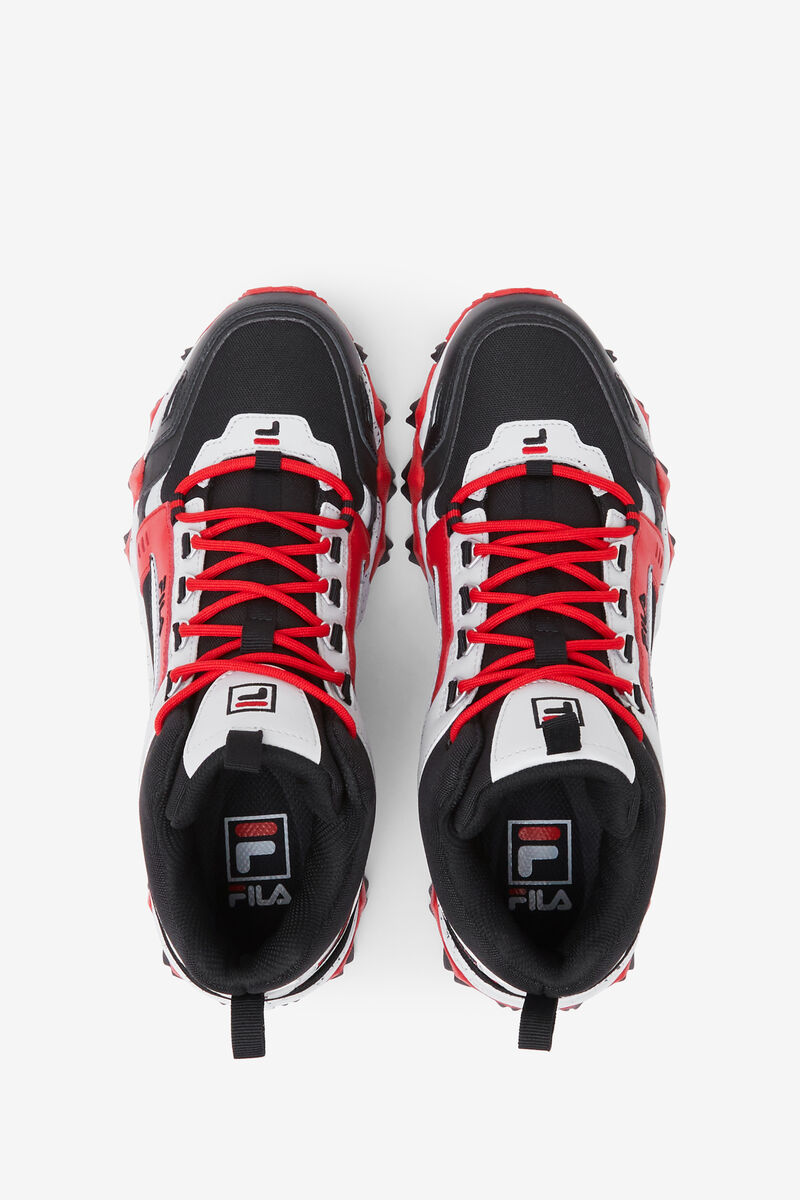 Men's Fila Oakmont Tr Mid - Sneakers & Lifestyle | Fila Sneakers Black / Grey / Red | 5MnDa5qDlvV