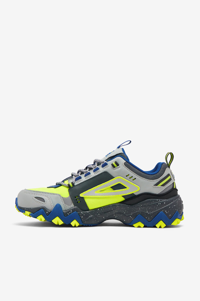 Men's Fila Oakmont Tr Running Shoes Yellow / Dark Grey / Blue | f8rLLpYZ3eY