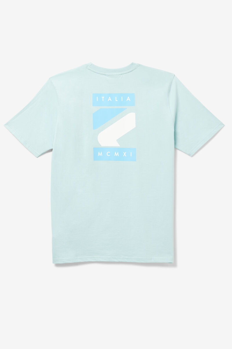 Men's Fila Quartz T Shirts Blue | BEOt6CQoqdG