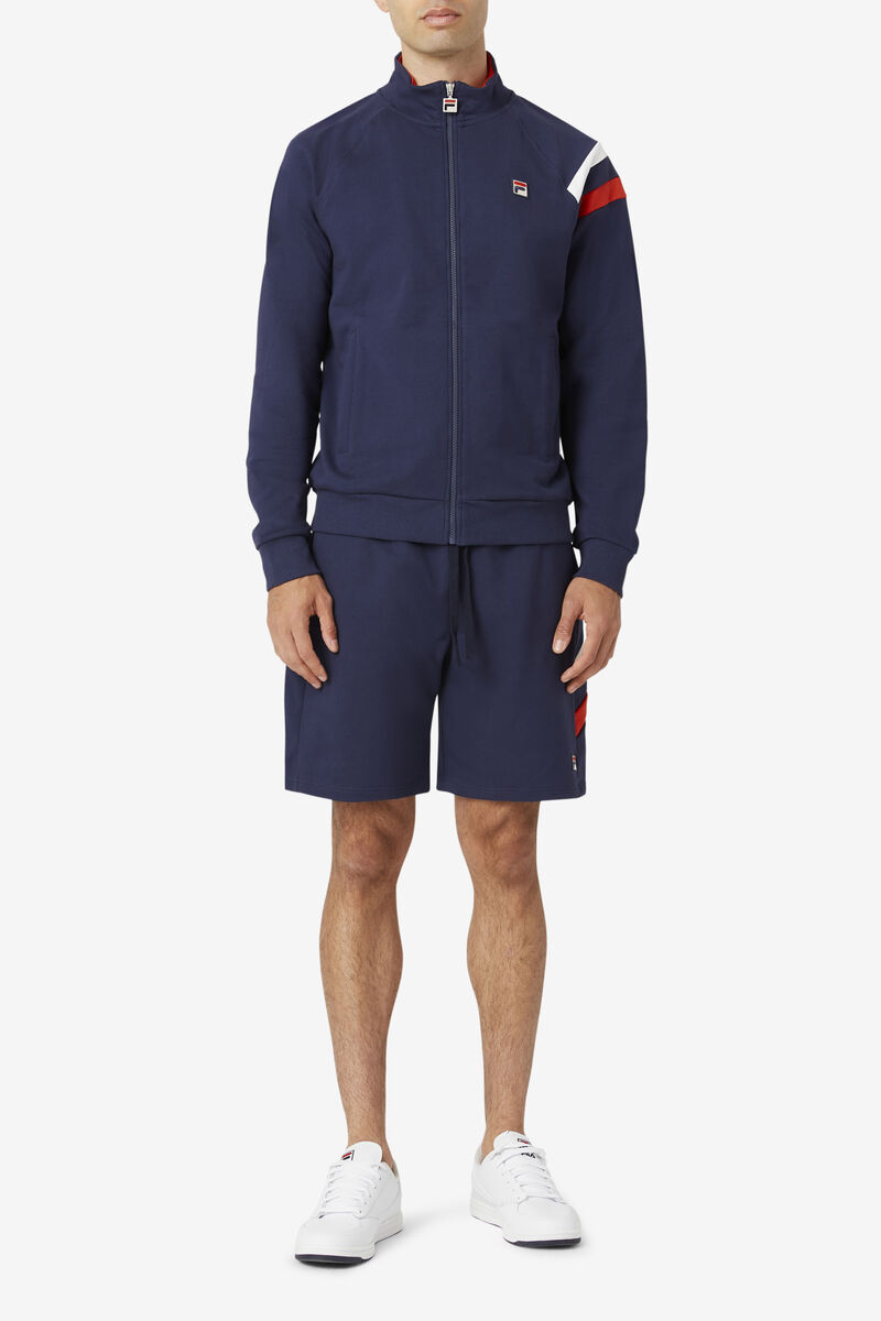 Men's Fila Stance Track Jacket Jackets Navy | I6Ohy29VO3h