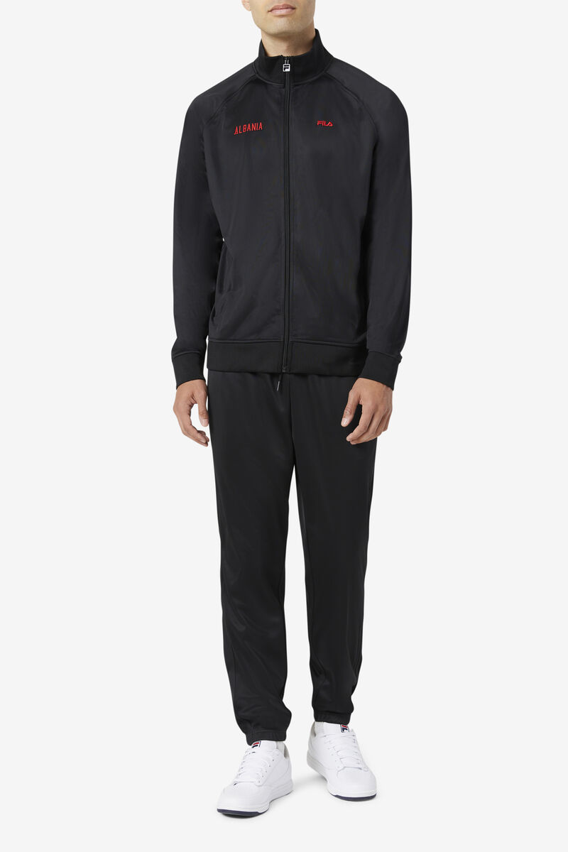 Women's Fila Albania Track Pant Pants Black / Red | M43x5AiQTIf