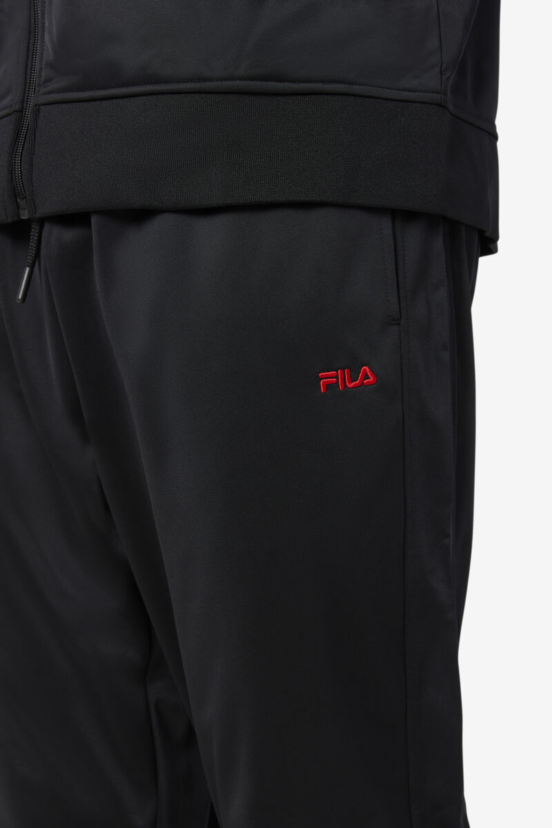Women's Fila Albania Track Pant Pants Black / Red | M43x5AiQTIf