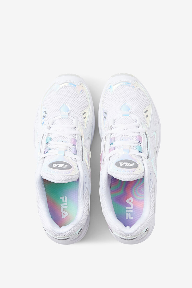 Women's Fila Archive Rjv Iridescent Sneakers White / White | lw9XnMqDwUr