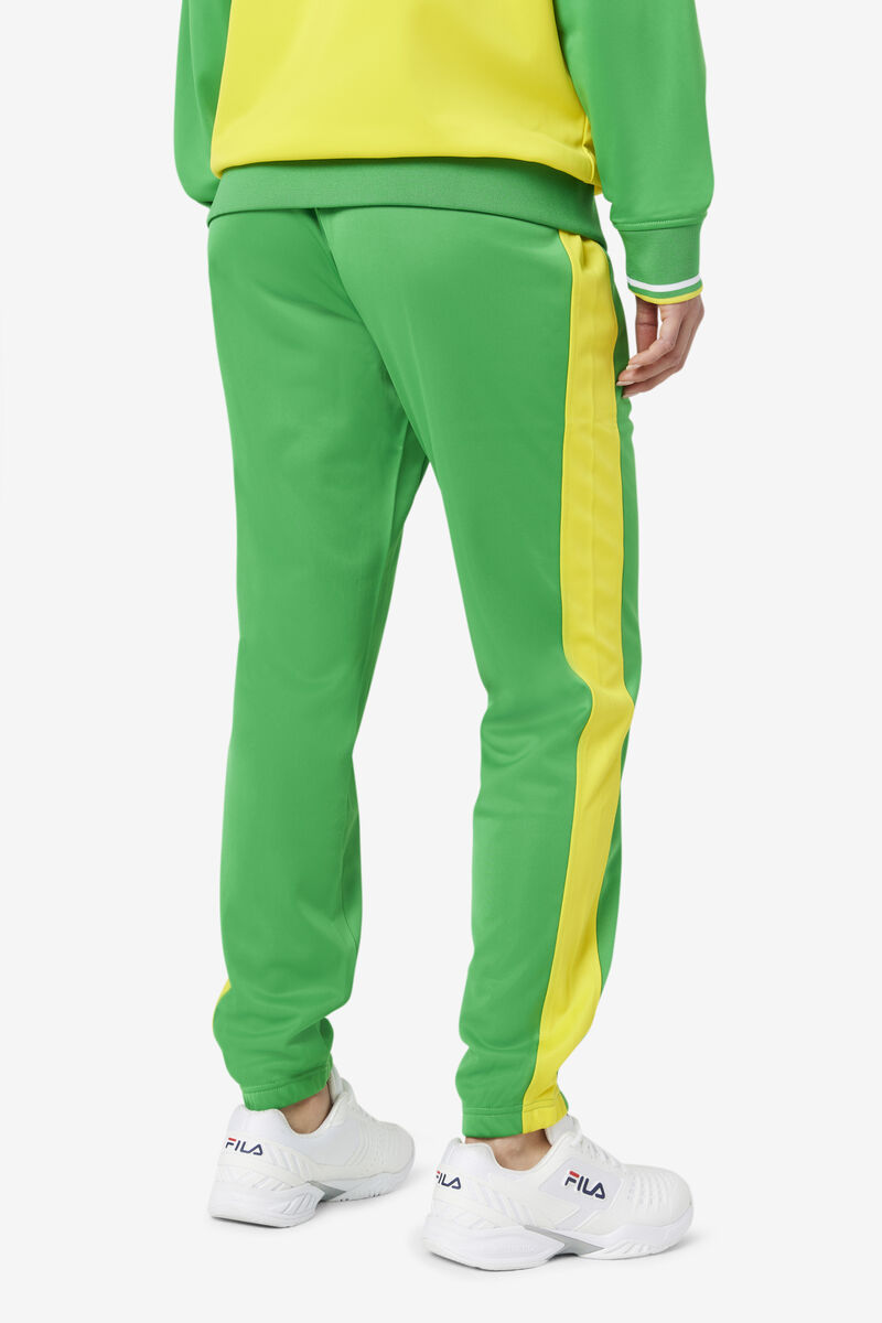Women's Fila Brazil Track Pant Pants Green / Yellow | ZsUelT4BgXo