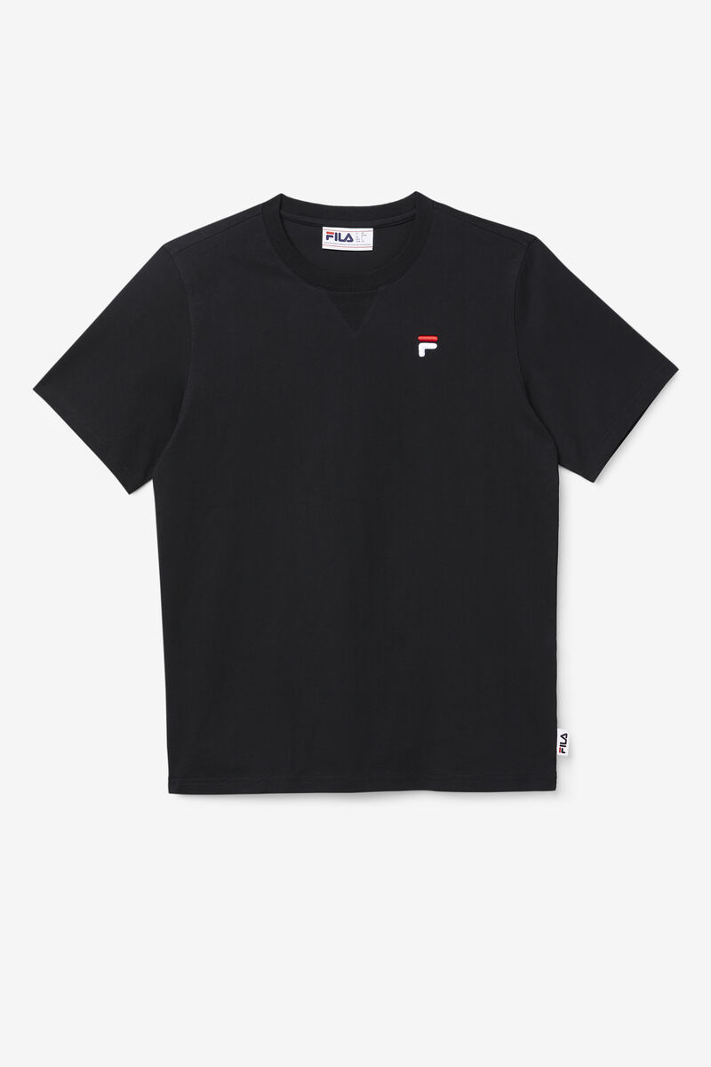 Women\'s Fila Derion T Shirts Black | czV8BpYJkmx