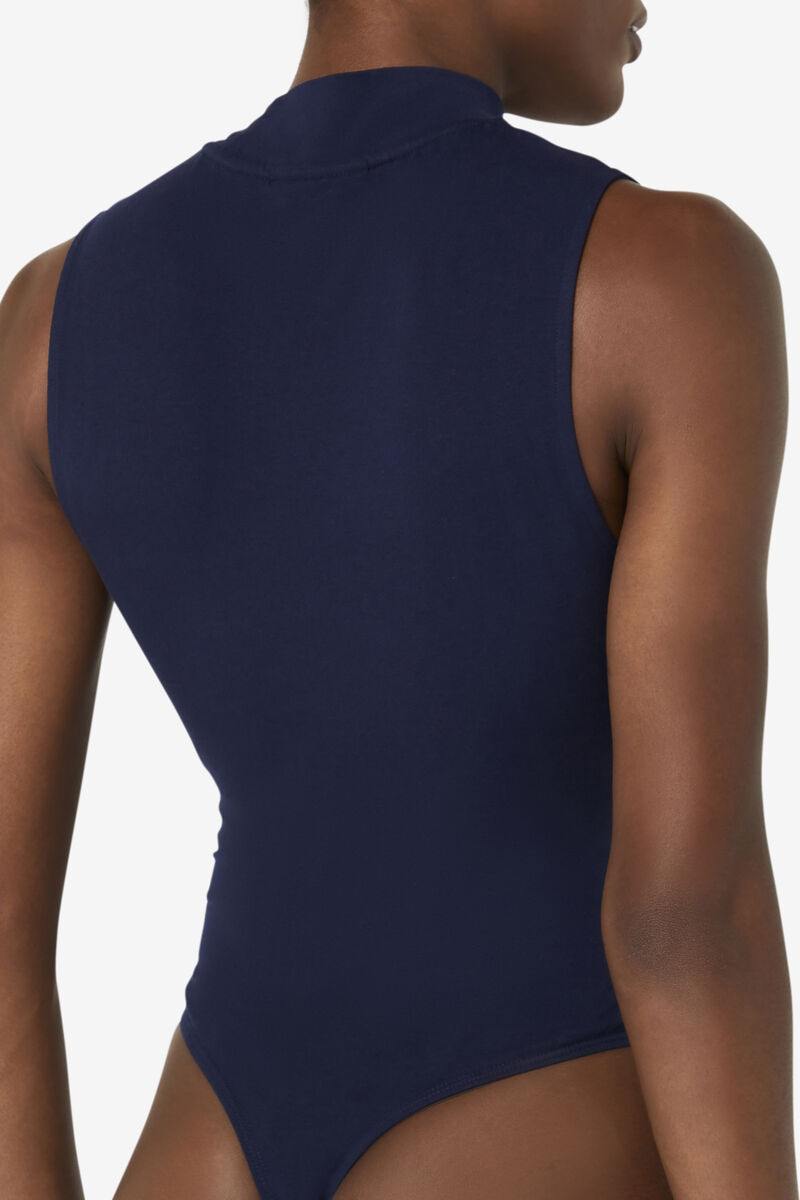 Women's Fila Donata Bodysuit Bodysuits Navy / White / Red | kB8gkvhLGWr