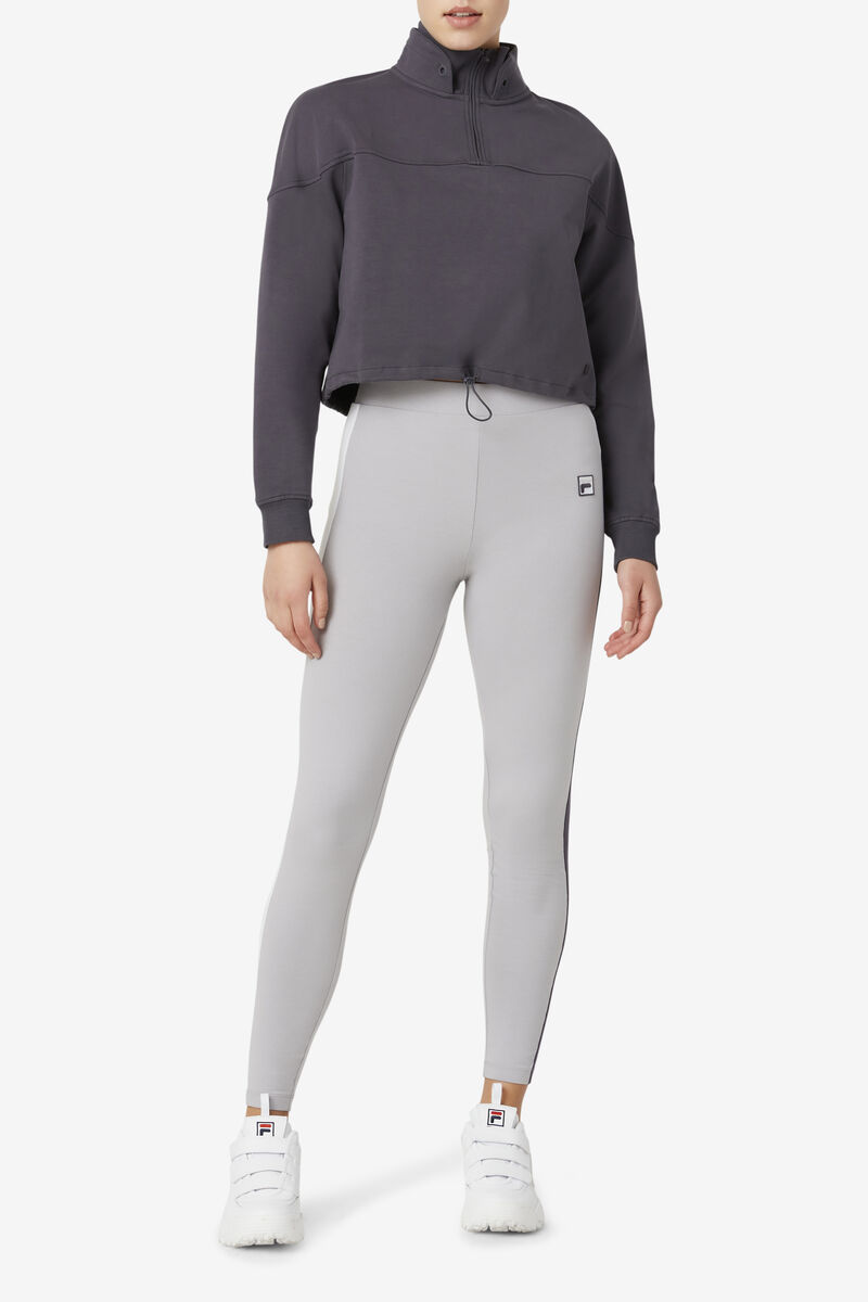 Women's Fila Elysia Quarter Zip Jackets Dark Grey | ocf5Qeoimnm