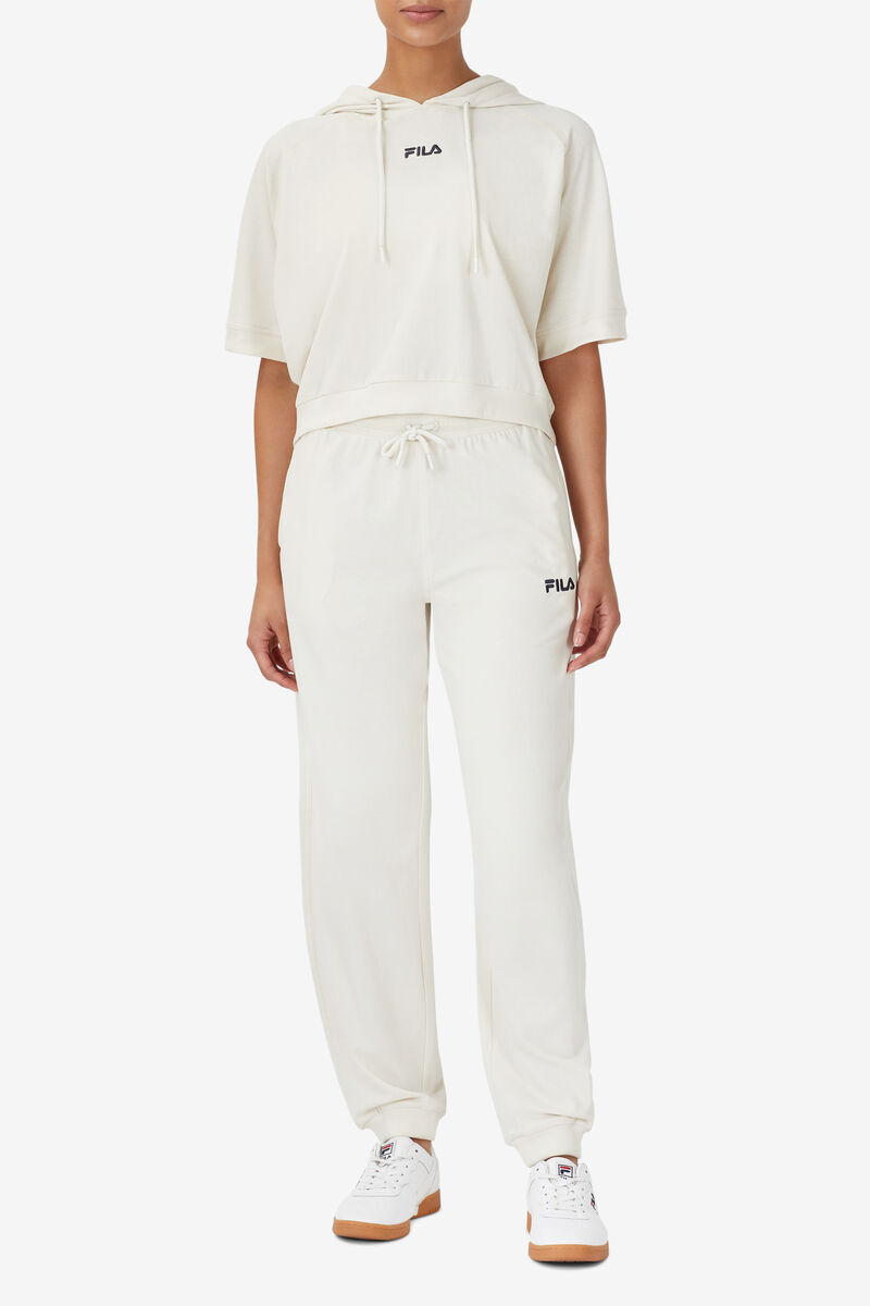 Women's Fila Giacoma Jogger Pants White / Navy | TFmUnWopyPS