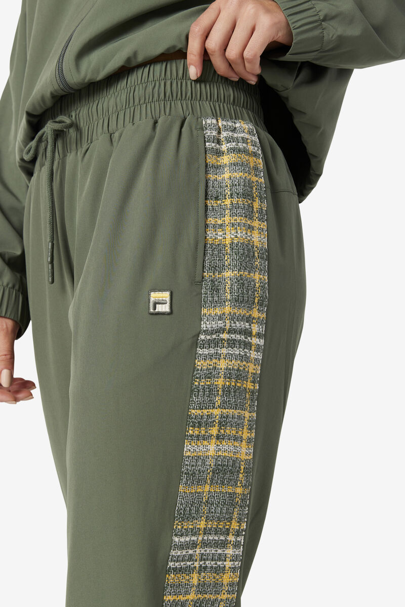 Women's Fila Kensie Wind Pant Tracksuits Olive | xR4o9idaE7b