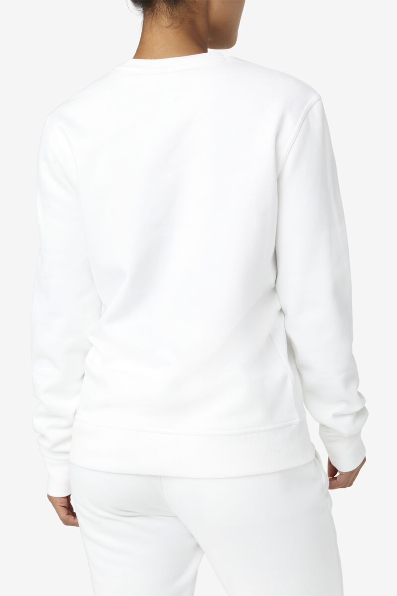 Women's Fila Kieve Sweatshirt Sweatshirts White | 7EnrPimaYdf