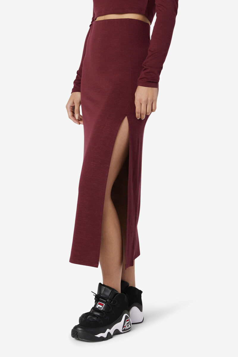 Women's Fila Londyn Midi Skirt Skirts Brown | OSOXVDcZMi7