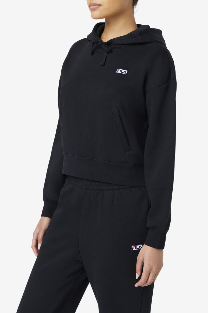 Women's Fila Marina Hoodie Hoodies Black | WVBV9g4U9yA