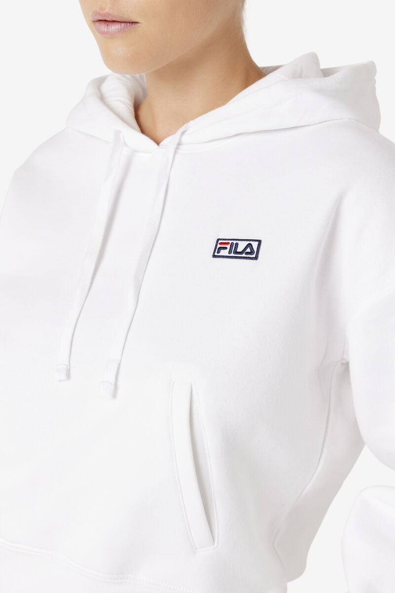 Women's Fila Marina Hoodie Hoodies White | GbqLs7mUHNh