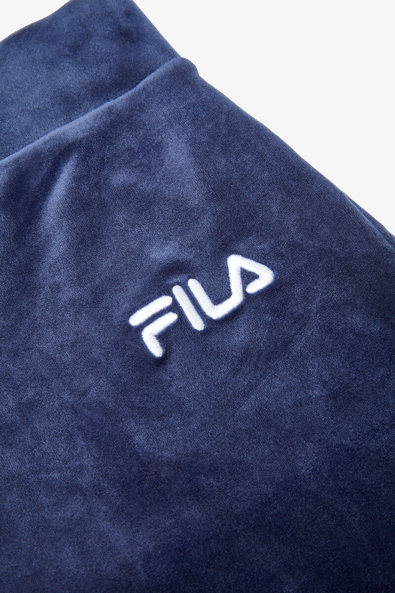 Women's Fila Sara Velour Jogger Pants Navy | aIwcaFOUY73