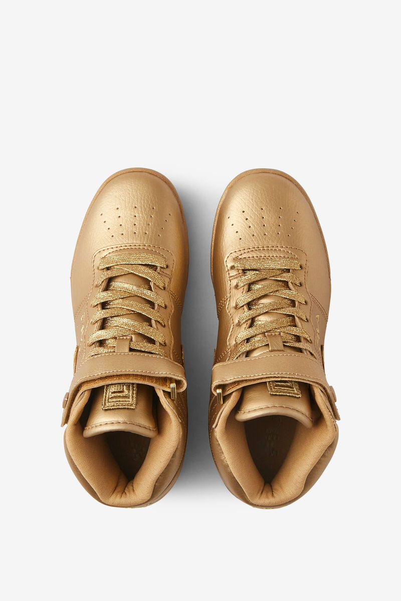 Women's Fila Vulc 13 Metallic Sneakers Metal Gold | 6oORLOH9Wgy